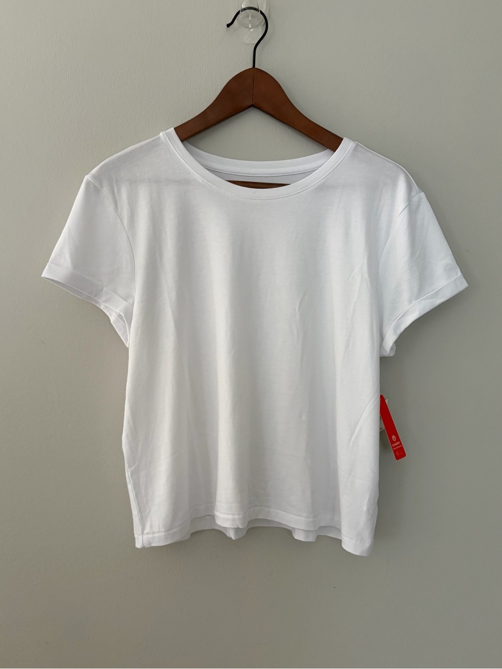 Sundry Pima Cotton Tencel Modal Women's White Crewneck Round Neck Tee NWT Large